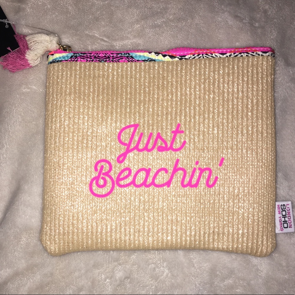 Just Beachin large pouch